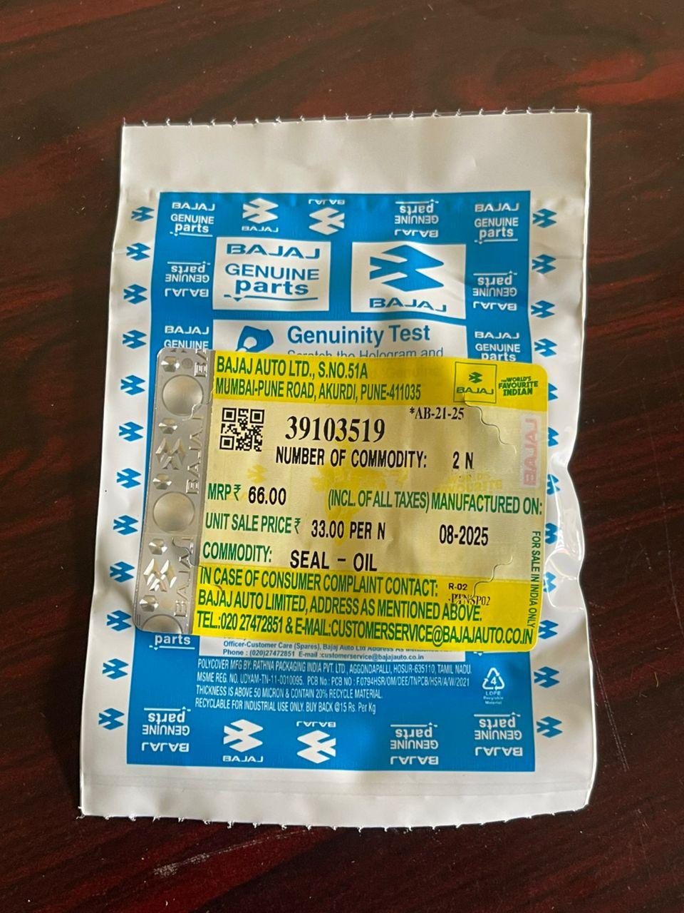 Bajaj=Valve Oil Seal - 1 Piece=BM100KS